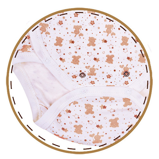 Body pans croisés manches longues en coton bio