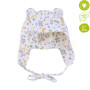 Bonnet bébé léger en coton bio avec oreilles d'ours