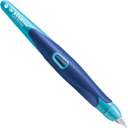 Stylo plume enfant - STABILO EASYbirdy - stylo plume enfant - Bleu/turquoise  avec clé de réglage