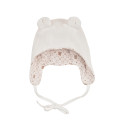 Bonnet bébé velours en coton bio avec oreilles d'ours